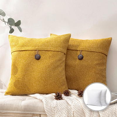 Phantoscope Outdoor Waterproof Decorative Throw Pillow, 18 x 18, White,  Pack of 2 