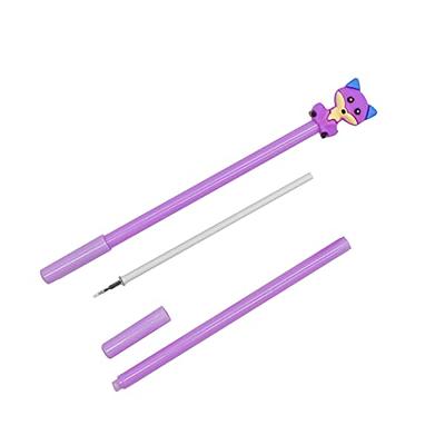 Lopenle 8PCS Novelty Cow Pens Retractable Animal Gel Pen Cartoon Milk Cow  Pens 0.5mm Black Ink For School Home Office Stationery Store