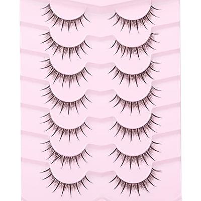 Manga Lashes Natural Look False Eyelashes Anime Lashes 3D Spiky Wispy  Eyelashes Mink Japanese Korean Asian Lashes Natural Lashes Pack by  GVEFETIEE 7 Pairs - Yahoo Shopping