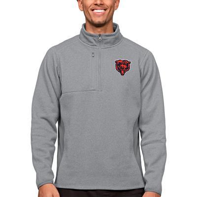 Men's Antigua Heathered Gray Chicago Bears Course Quarter-Zip Pullover Top  - Yahoo Shopping