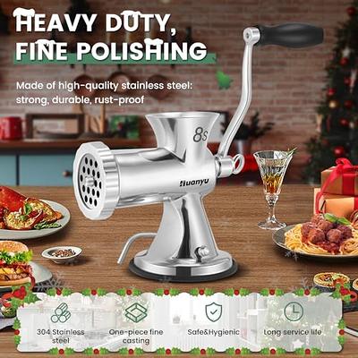 Meat Grinder, Manual Home Sausage Maker, Hand Crank Meat Grinder