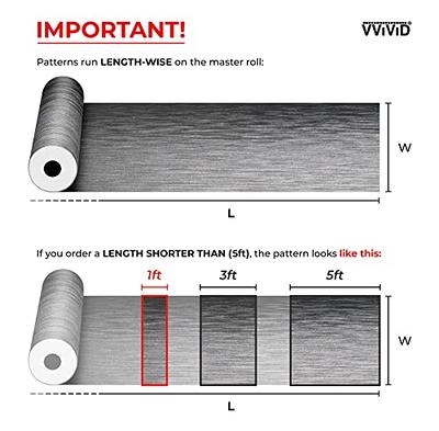 VVIVID® XPO Silver Brushed Steel Car Wrap Vinyl Roll with Air Release  Technology (0.5ft x 5ft) - Yahoo Shopping