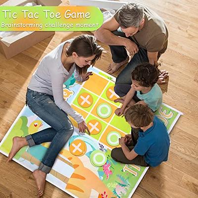 Giant Checkers & Tic Tac Toe Set- Large Outdoor Lawn Games