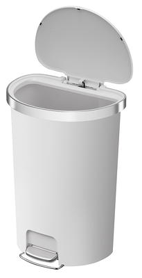  Hefty Touch-Lid 13.3-Gallon Trash Can, White : Home