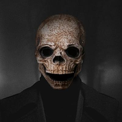 Pigmiss Ghost Mask MW2 War Game Ghostface Skeleton Mask Scary Full Head  Skull Mask Halloween Cosplay Costume for Adult Men Women