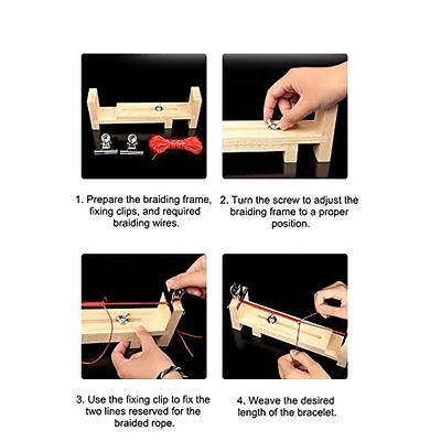 Paracord Bracelet Jig Fixed Paracord Bracelet Making Kit With 2 Clips  Paracord Tool Rope Braiding Tool