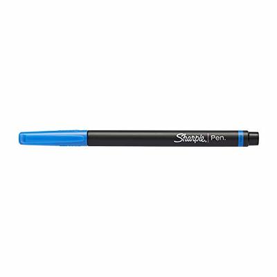 Sharpie Water-Resistant Ink Stick Plastic Point Pen, 0.8 mm, Black Ink,  Black/Gray Barrel, 4/Pack (1742661)