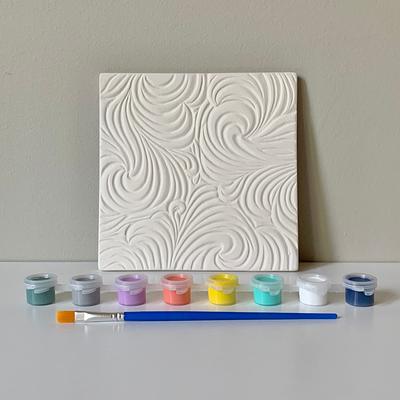 Swirl Texture Tile, Painting Kit, Tile Diy Paint Ready-To-Paint Ceramic,  Art Kits For Kids, Kids Kits, & Craft Supplies - Yahoo Shopping