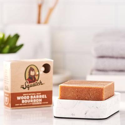 Dr. Squatch All Natural Bar Soap for Men, 3 Bar Variety Pack, Wood