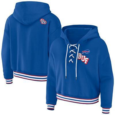 Women's WEAR by Erin Andrews Royal Buffalo Bills Lace-Up Pullover Hoodie -  Yahoo Shopping