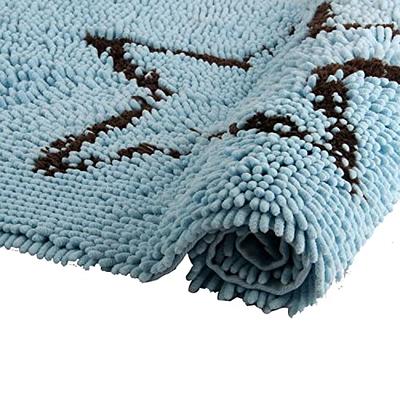 ACCUMTEK Striped Sand Bathroom Rug Set 3 Pieces Ultra Soft, Non Slip  Chenille Toilet Mat, Absorbent Plush Shaggy Bath Mats for Bathroom,  Bedroom, Kitchen - Yahoo Shopping