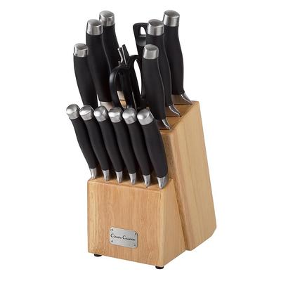 Costway 14-Piece Kitchen Knife Set Stainless Steel Knife Block Set w/ Sharpener KC54174 - The Home Depot