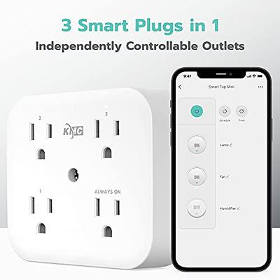 HBN Smart Plug Mini 15A, WiFi Smart Outlet Works with Alexa, Google Home  Assistant, Remote Control with Timer Function, No Hub Required, ETL