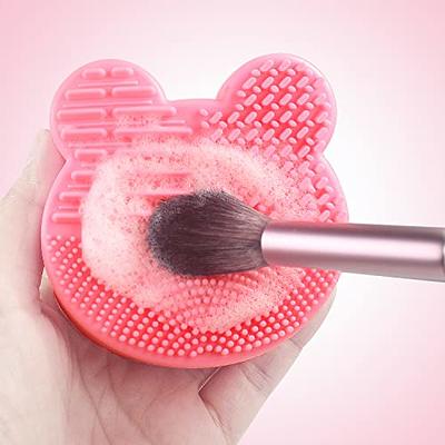 Makeup Brush Cleaner Mat - Silicone Makeup Brush Cleaning Mat, Portable  Makeup Brush Cleaning Pad