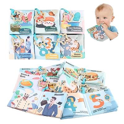 Baby Bath Books, Nontoxic Fabric Soft Baby Cloth Books, Early Education  Toys, Waterproof Baby Books for Toddler, Infants Perfect Shower Toys, Kids