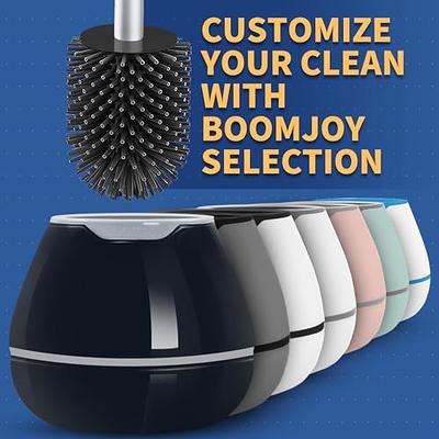 Flexer Silicone Toilet Brush, Silicone Toilet Brush and Holder Flat Head Flexer  Brush for Toilet Rubber Toilet Brush, Deep Cleaning Flexersilicone Toilet  Bowl Brush with Removable Bottom for Bathroom Gray