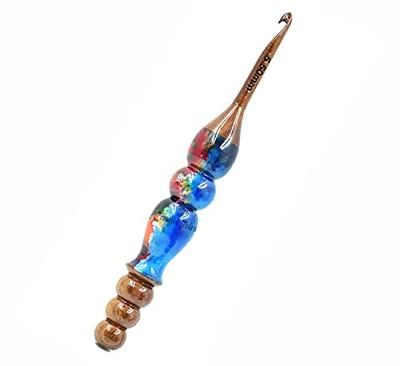 Elemental Elegance: Wood & Resin Crochet Hooks I Darn Good Yarn