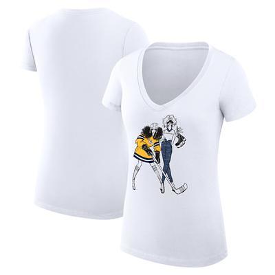 Women's G-III 4Her by Carl Banks White St. Louis Blues Hockey Girls Fitted T-Shirt Size: Small