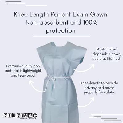 Dynarex Disposable Polyethylene Patient Gowns at Harmony