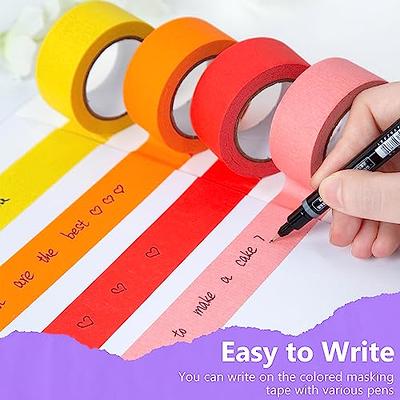 8 Rolls Colored Masking Tape Rainbow Colors Painters Tape Colorful Craft  Art Paper Tape for Kids Labeling Arts Crafts DIY Decorative Coding  Decoration