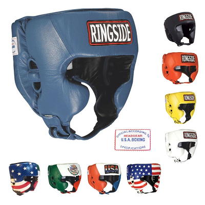 Ringside Competition Boxing Headgear, Red/White/Blue, Medium