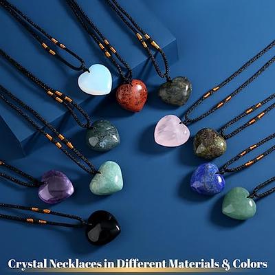 Raw Blue Aquamarine Crystal Pendant Healing Protection Women Men Necklace  Gifts | eBay