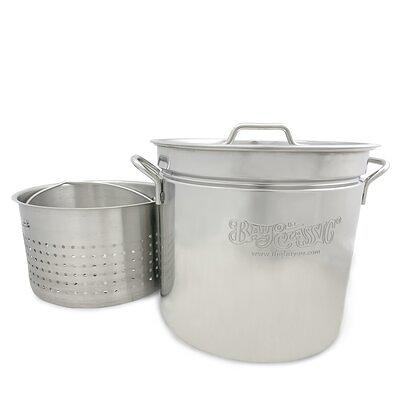  ZENFUN Stainless Steel Stockpot with Steamer Rack, 6