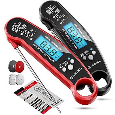 KIZEN Digital Meat Thermometer with Probe - Instant Read Food Thermometer  for Cooking, Grilling, BBQ, Baking, Liquids, Candy, Deep Frying, and More 