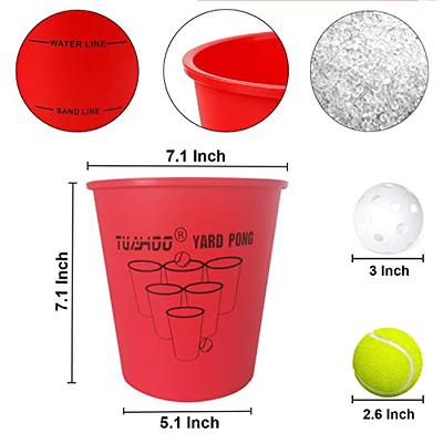 TUAHOO Giant Yard Pong Outdoor Games for Adults & Family Yard Tossing Game  with Buckets and Balls for Tailgate, BBQ, Beach, Camping, Pool, Lawn,  Backyard - Yahoo Shopping