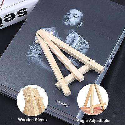 60 Pack 5 Inch Mini Wood Display Easel Artist Small Wooden Easel Stand Art  Craft