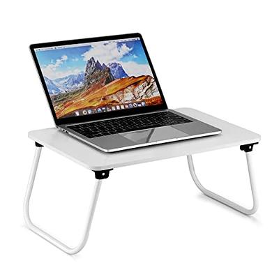 MIIRR Foldable Lap Desks for Laptop, 23.6 inch Portable Bed Tray Table,  Laptop Desk for Working, Writing and Eating (Black)