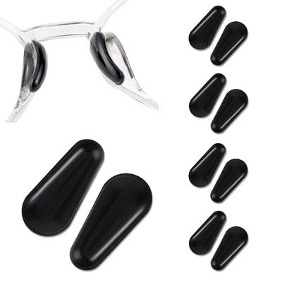 24 Pairs Adhesive Eye Glasses Nose Pads, D Shape Stick on Anti