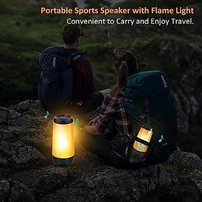 Blufree LED Flame Speaker, Torch Atmosphere Bluetooth Speaker IP68