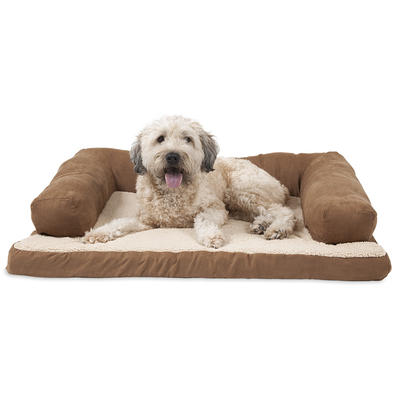 SnooZZy Chevron Chenille Bumper Dog Bed