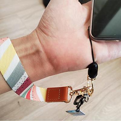 Wrist Lanyard Keychain,Wristlet Strap Key Chain,Leaf Pattern Wristlet Strap  with Car Keychain Cell Phone lanyards Chain for Women Men - Yahoo Shopping