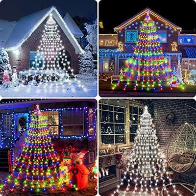 8 Modes Waterproof Christmas Tree Lights for Xmas Tree Wedding Party  Bedroom Room Wall Decoration