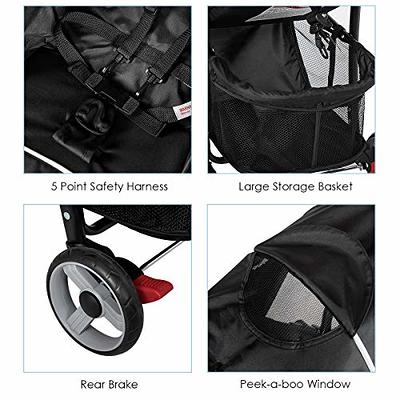 BABY JOY Lightweight Baby Stroller, Compact Toddler Travel Stroller for  Airplane, Infant Stroller w/ 5-Point Harness, Adjustable