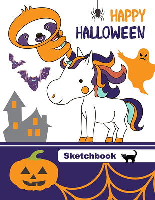 Unicorn Sketchbook: Large Plain Paper Sketchpad with Cute Unicorn Coloring  Sheets. Great as Drawing Pad for Kids Easel with Blank Paper to (Paperback)