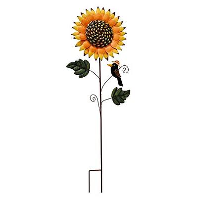 MUMTOP Outdoor Thermometer - 42 Inch Metal Owl Garden Stake outside  Thermometer