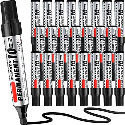 Thenshop 24 Pack Jumbo Size Permanent Markers Bulk Permanent