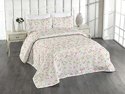  Utopia Bedding Queen Comforter Set (Rose Floral) with