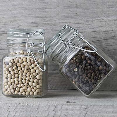 Spice Jars, SPANLA 24 Pack 4oz Small Glass Jars with Airtight