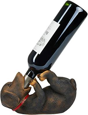 BRUBAKER Wine Bottle Holder Happy Birthday - Metal Sculpture - Wine