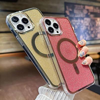 MGQILING Compatible with iPhone 11 Pro Max Magnetic Glitter Case, Luxury  Plating Cute Bling Clear Phone Case, Compatible with MagSafe for Women  Girls