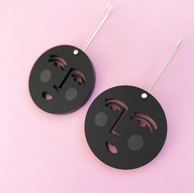 New Kids On The Block Circle Drop Dangle Acrylic Earrings - Yahoo Shopping