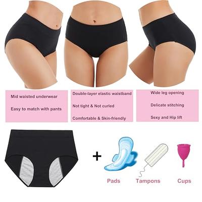 HATSURE Period Underwear for Women Leak Proof Cotton Overnight Menstrual  Panties Briefs Multipack (Small) - Yahoo Shopping