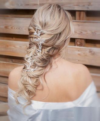 Bridal Hair Piece Silver Wedding Vine Floral Bridal Headpiece - Yahoo  Shopping