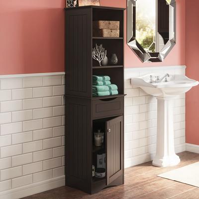 Fresca Oxford Espresso Tall Bathroom Linen Cabinet