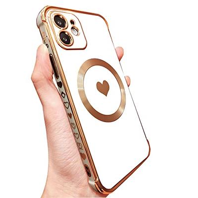 MGQILING Compatible with iPhone 12 Pro Max Magnetic Glitter Case, Luxury  Plating Cute Bling Clear Phone Case, Compatible with MagSafe for Women  Girls