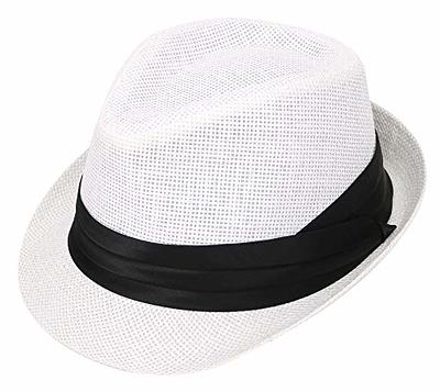 Simplicity Fedora Hats for Women Mens Panama Fedora Sun Hat Men